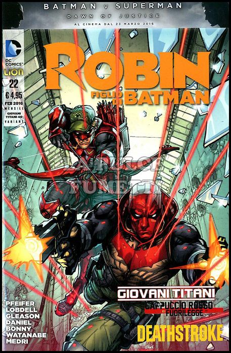 GIOVANI TITANI # 46 - GIOVANI TITANI/CAPPUCCIO ROSSO 22 - VARIANT RED HOOD/ARSENAL